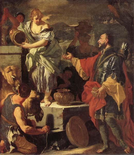 Francesco Solimena Rebecca at the Well oil painting image